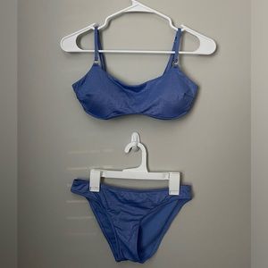 Hollister blue sparkly bikini